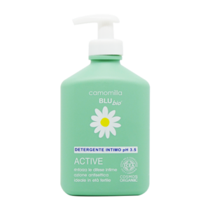 Dung dịch vệ sinh phụ nữ hữu cơ Camomilla Blu Active Bio pH 3.5 300ml