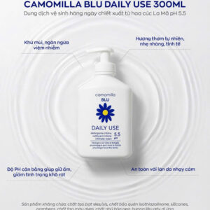 Dung dịch vệ sinh vùng kín Camomilla BLU Daily Use pH 5.5 300ml